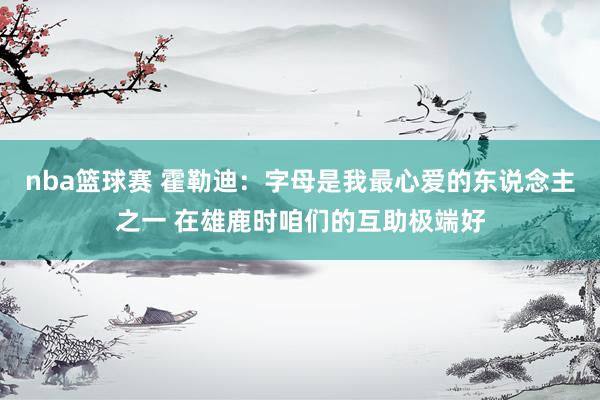 nba篮球赛 霍勒迪：字母是我最心爱的东说念主之一 在雄鹿时咱们的互助极端好