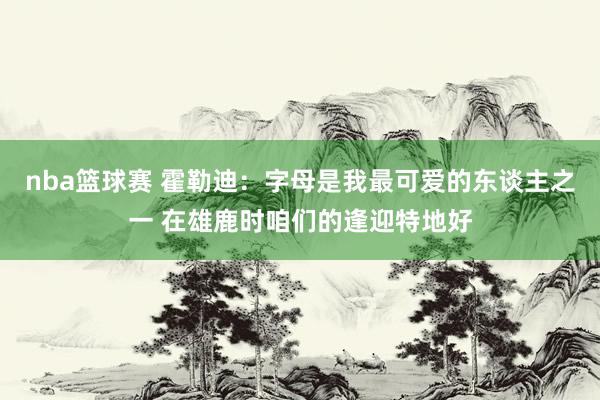 nba篮球赛 霍勒迪：字母是我最可爱的东谈主之一 在雄鹿时咱们的逢迎特地好